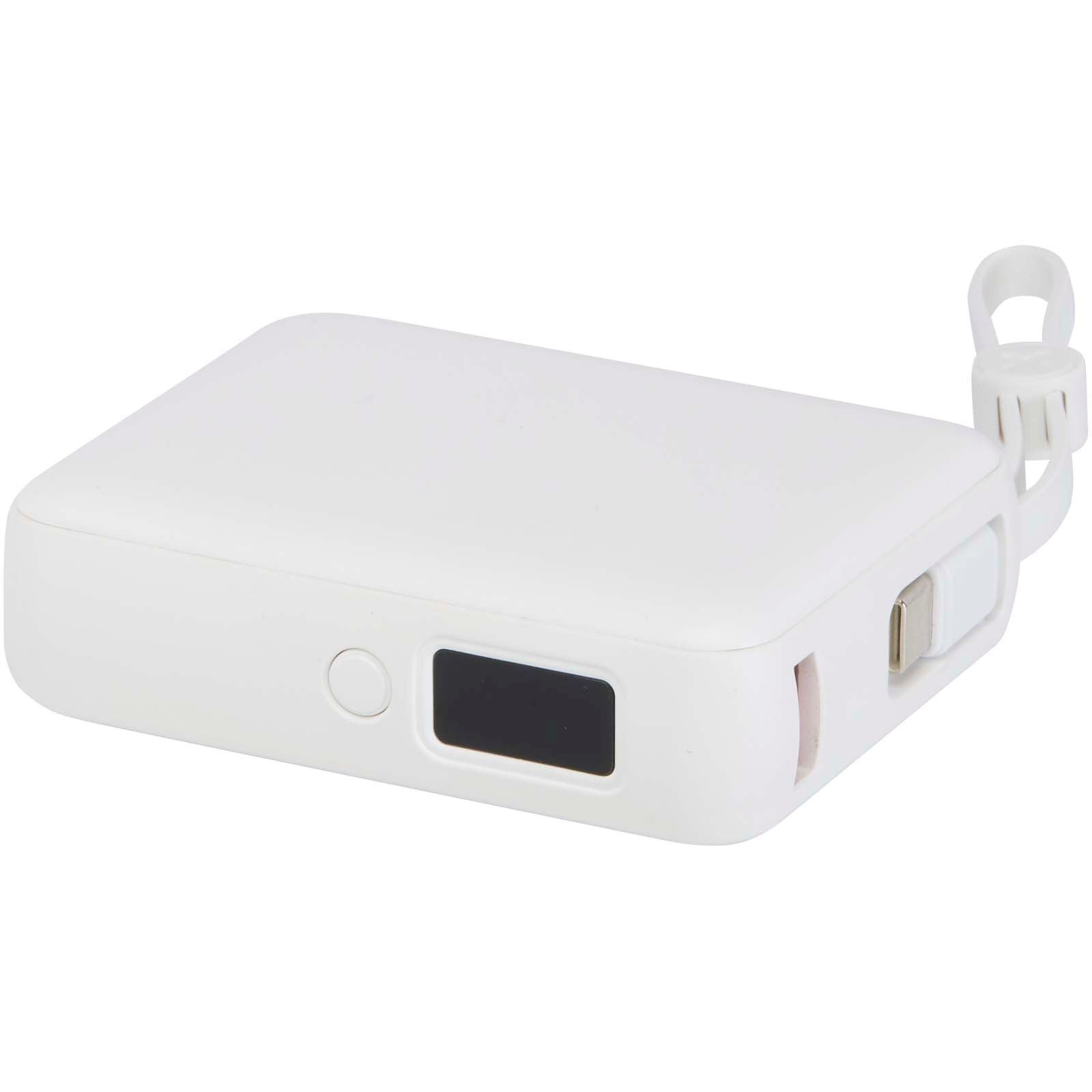 Batterie externe Acrux de 10 000 mAh et 35 W pour tablette avec câble Type-C intégré - fabriquée en plastique recyclé 9