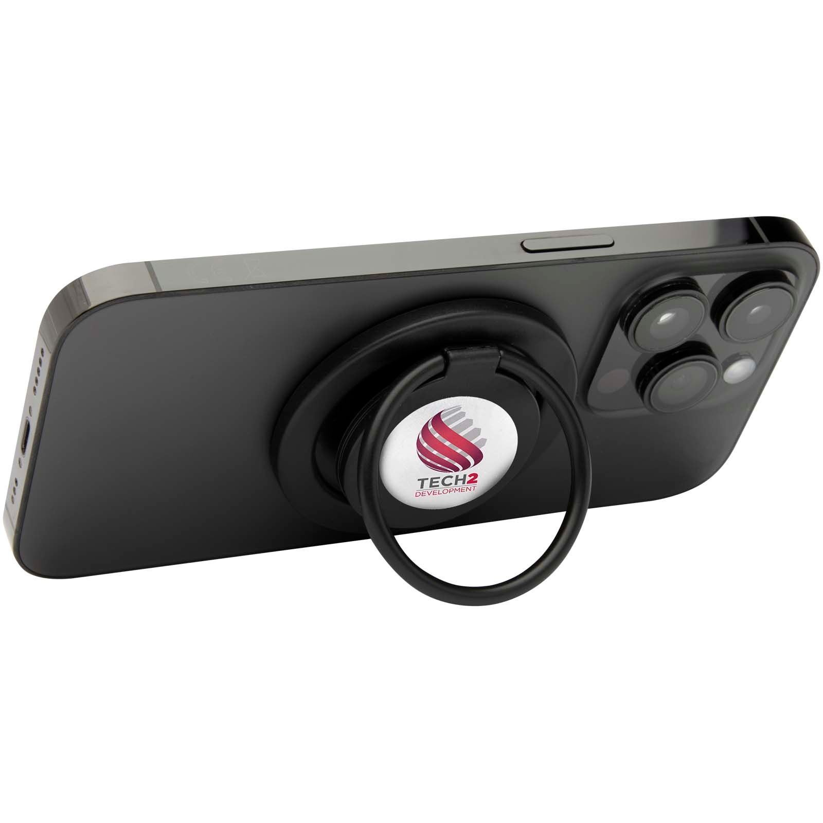 Support de téléphone Albali magnétique en plastique recyclé avec anneau de support 6