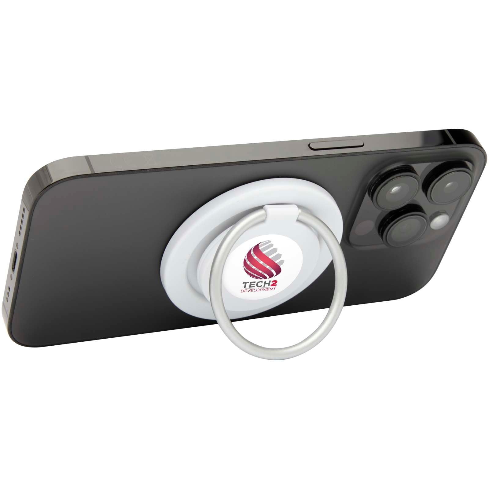 Support de téléphone Albali magnétique en plastique recyclé avec anneau de support 7
