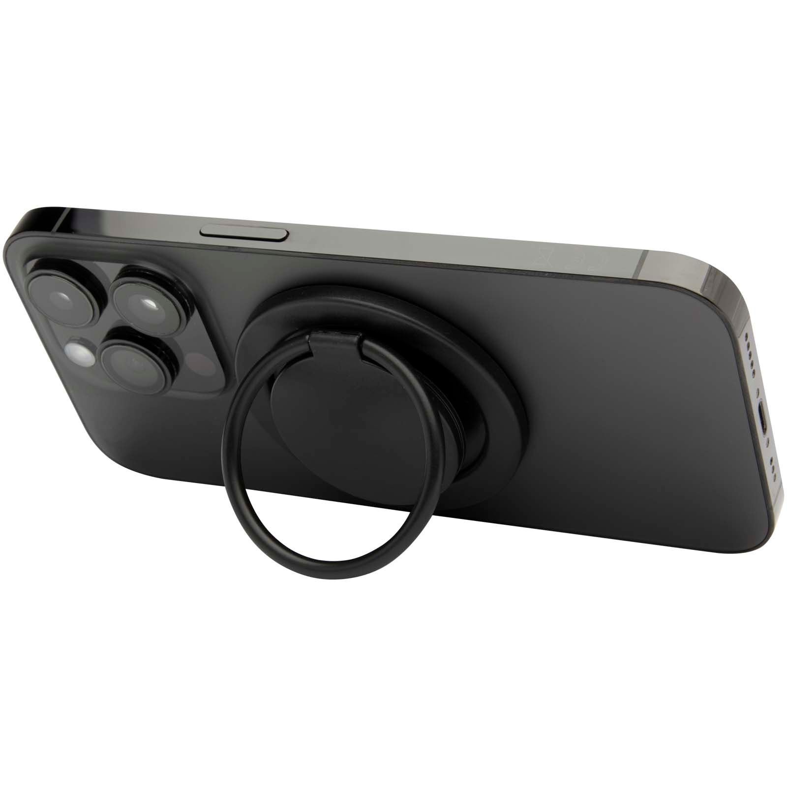 Support de téléphone Albali magnétique en plastique recyclé avec anneau de support 2