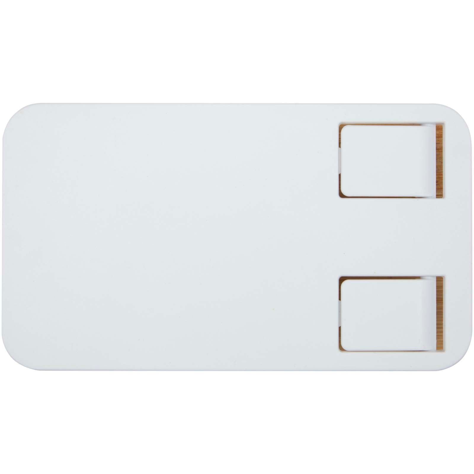 Support de téléphone de bureau Alfirk pliable en plastique recyclé avec détails en bambou 5
