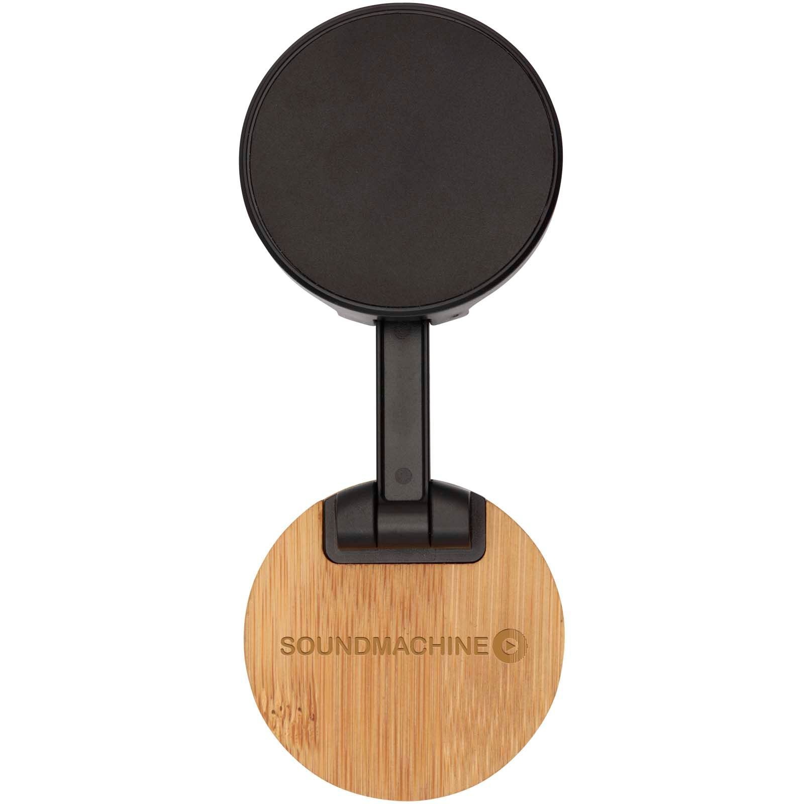 Support de téléphone Alcor magnétique et pliable en plastique recyclé avec détails en bambou 6
