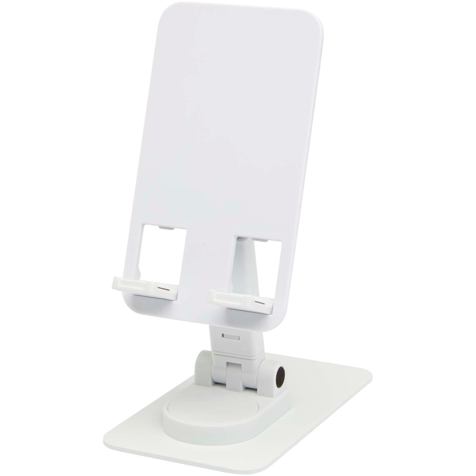 Support de téléphone Alhena pliable en plastique recyclé avec support de bureau en métal 9