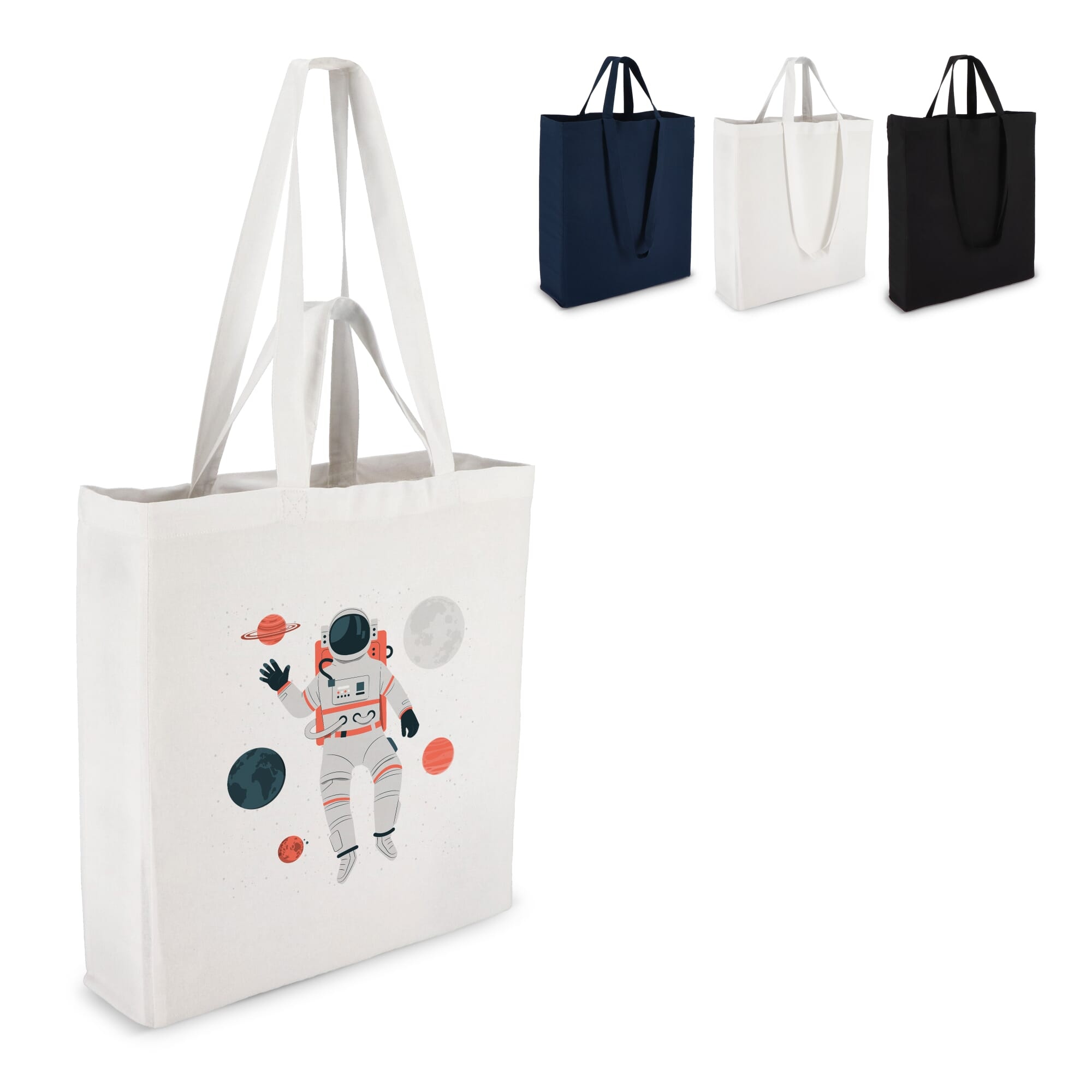 Sac fourre-tout en coton OEKO-TEX® 38 x 10 x 42cm 140g/m².