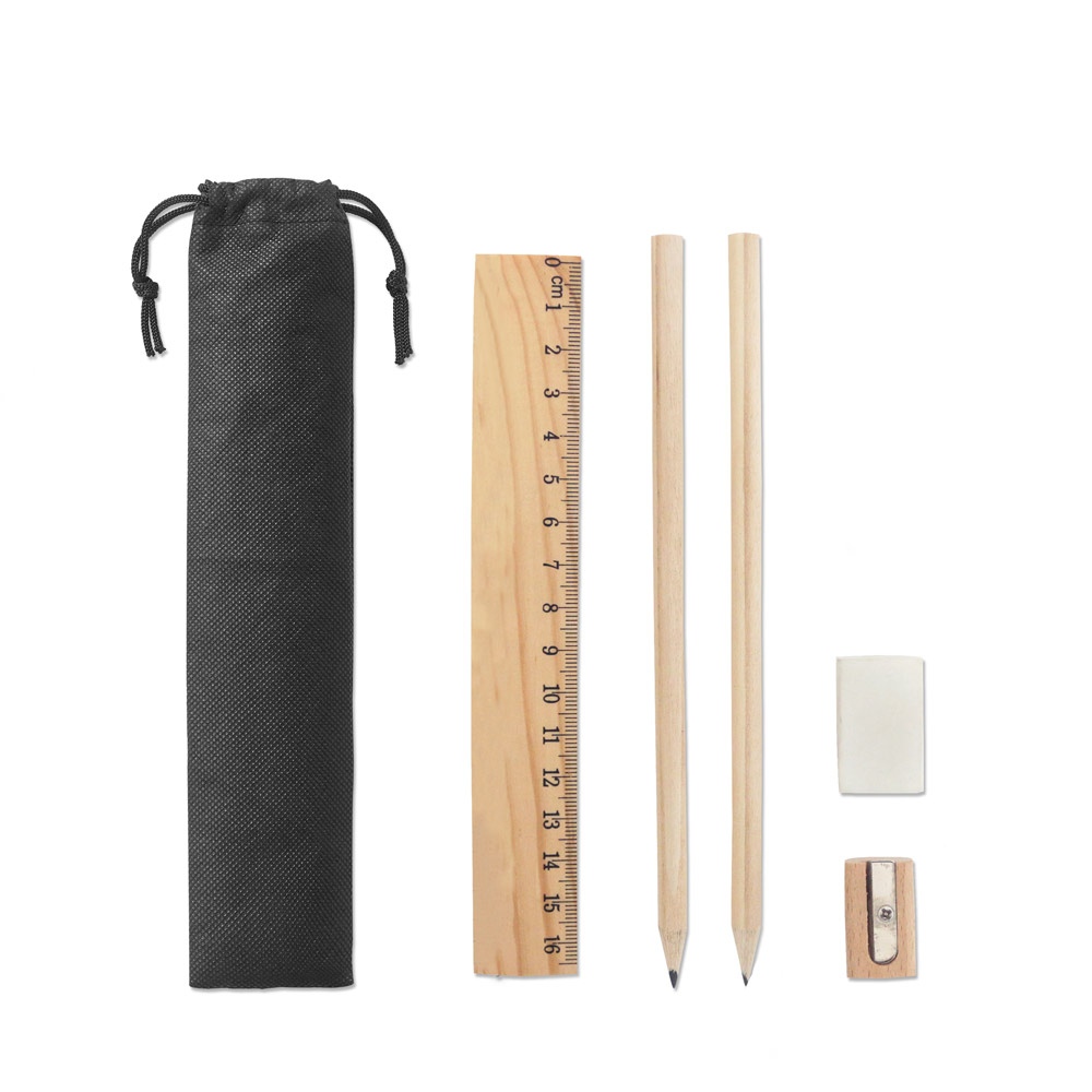 POCKETY. Coffret d'écriture fourni dans un sac non tissé