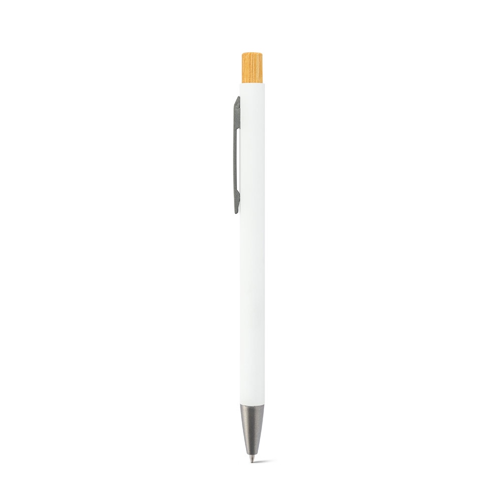 ZYLEN. Stylo à bille en aluminium recyclé (100 % rAL), avec finition en caoutchouc 17