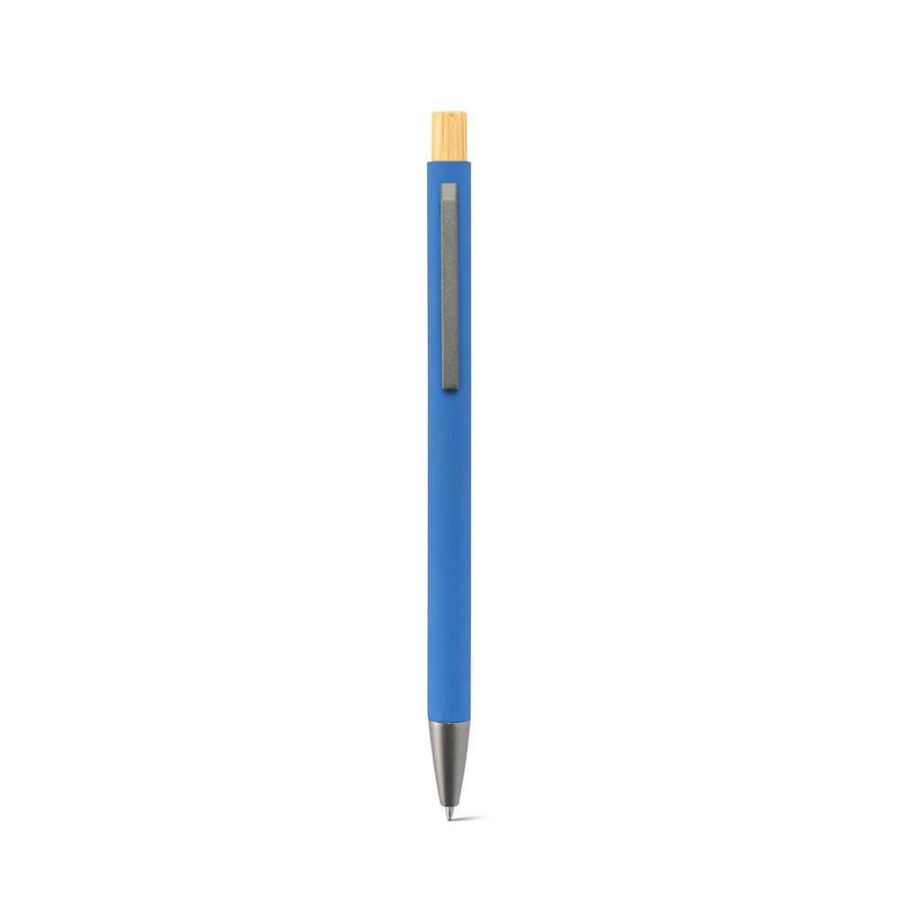 ZYLEN. Stylo à bille en aluminium recyclé (100 % rAL), avec finition en caoutchouc 11
