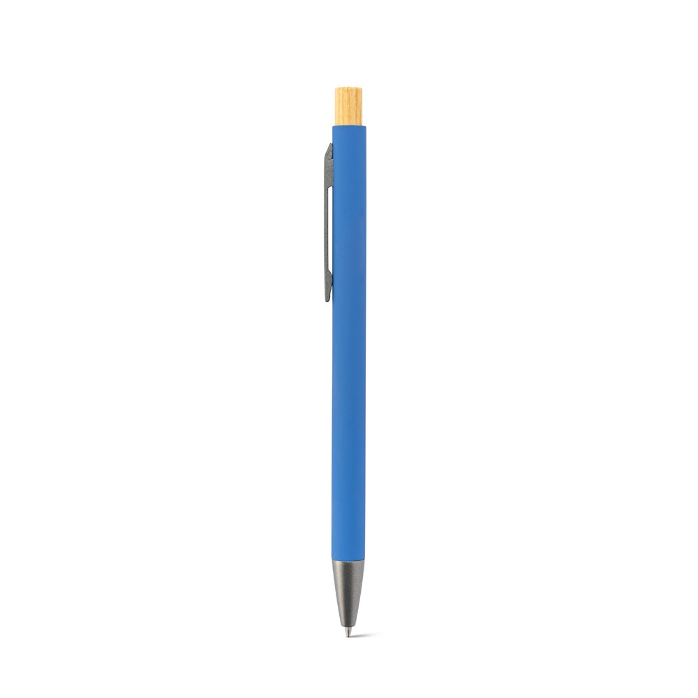 ZYLEN. Stylo à bille en aluminium recyclé (100 % rAL), avec finition en caoutchouc 12