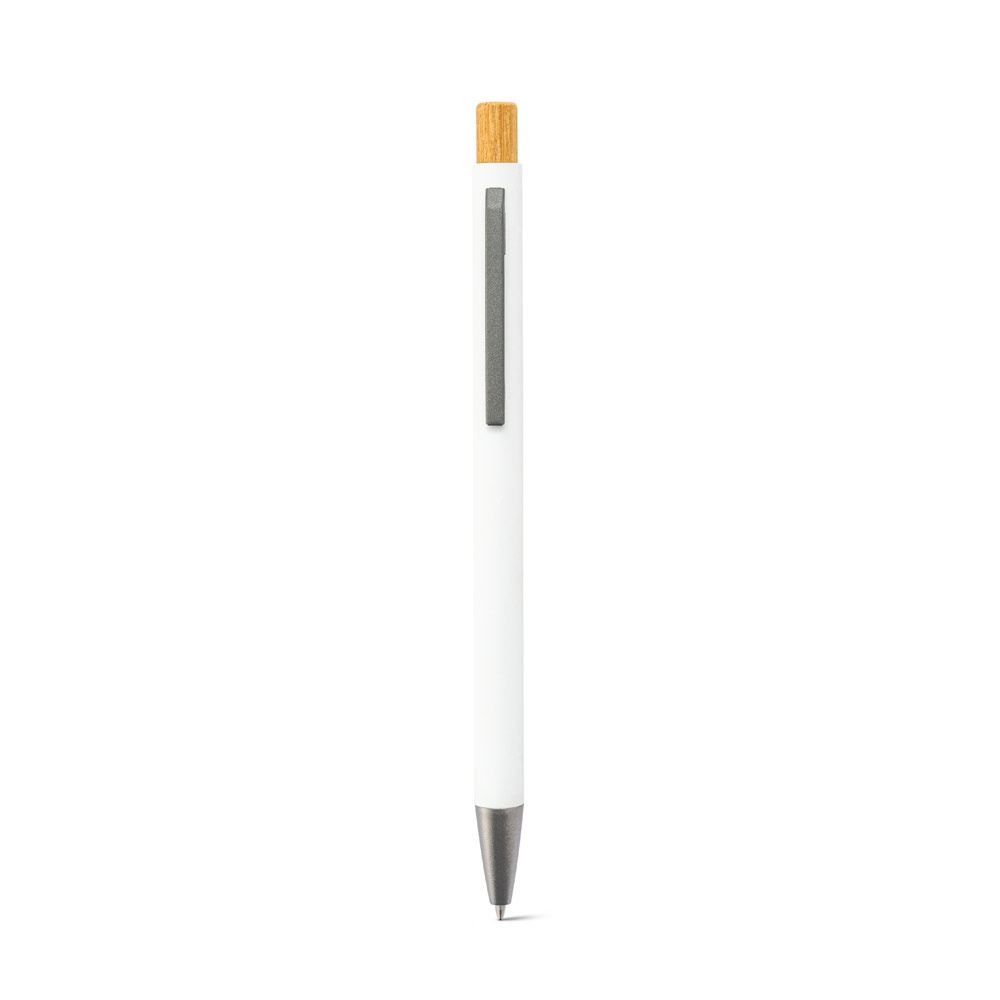 ZYLEN. Stylo à bille en aluminium recyclé (100 % rAL), avec finition en caoutchouc 16