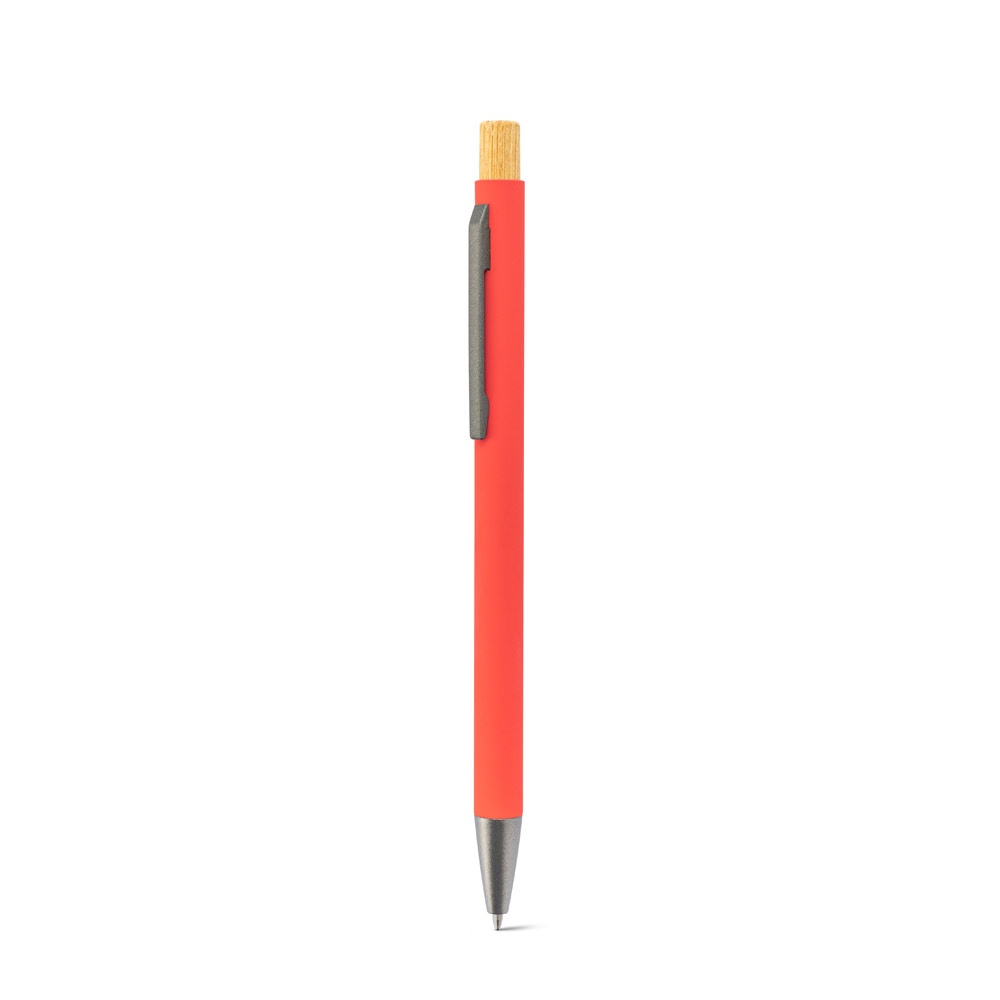 ZYLEN. Stylo à bille en aluminium recyclé (100 % rAL), avec finition en caoutchouc 4