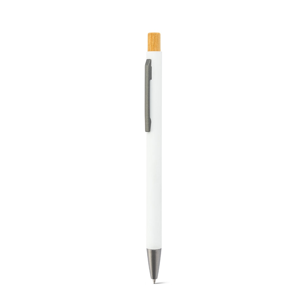 ZYLEN. Stylo à bille en aluminium recyclé (100 % rAL), avec finition en caoutchouc 5