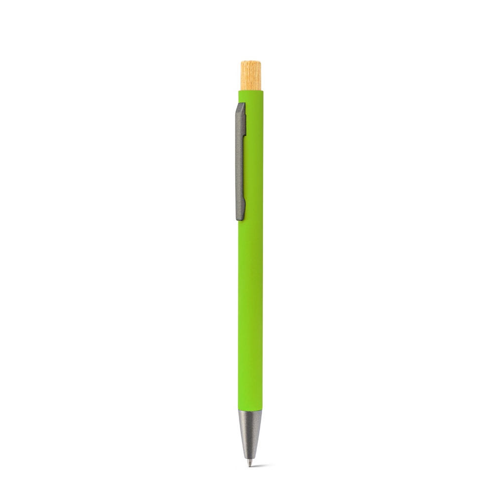 ZYLEN. Stylo à bille en aluminium recyclé (100 % rAL), avec finition en caoutchouc 7