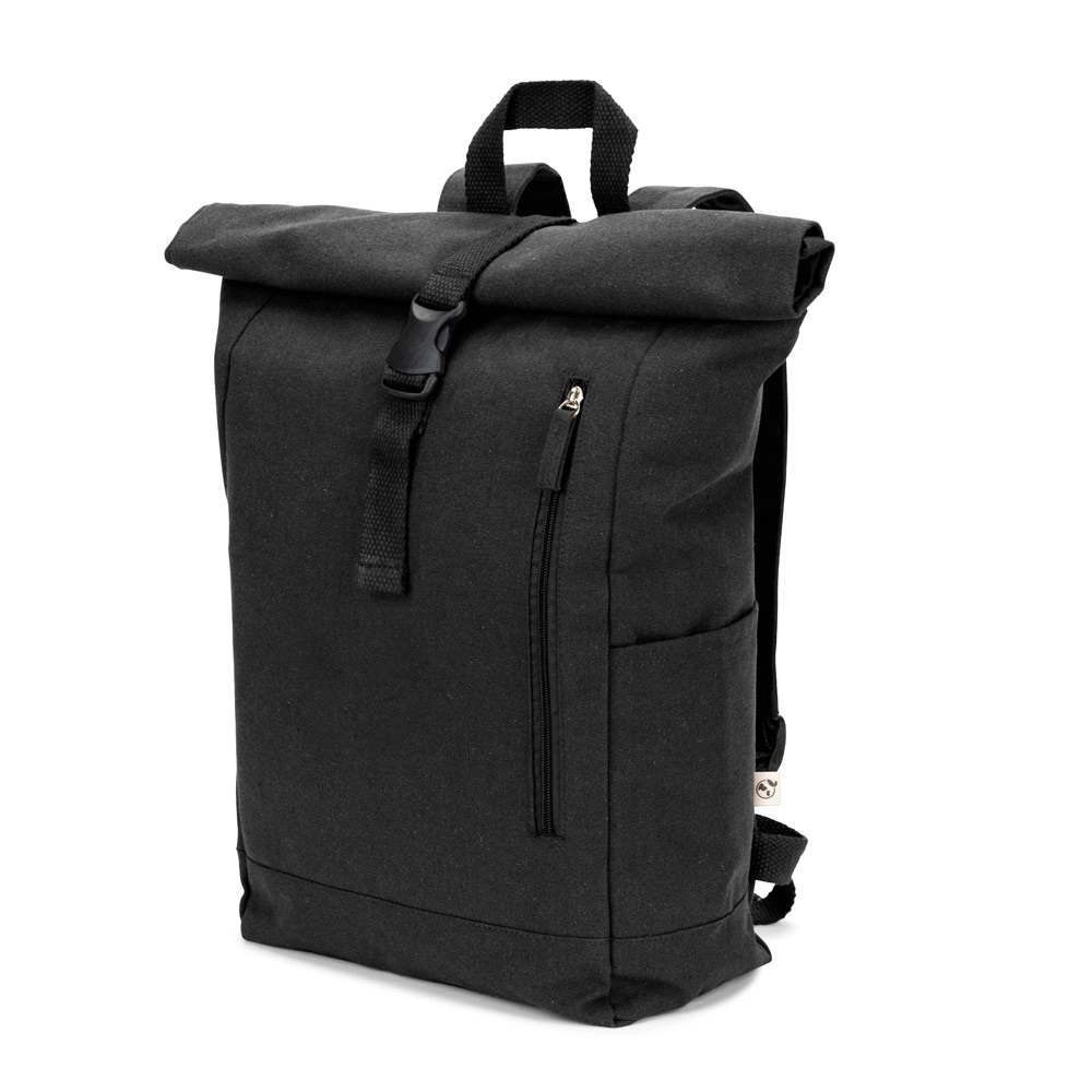 SAINT. Sac à dos à enroulement en coton recyclé et polyester recyclé (380 g/m²) 2