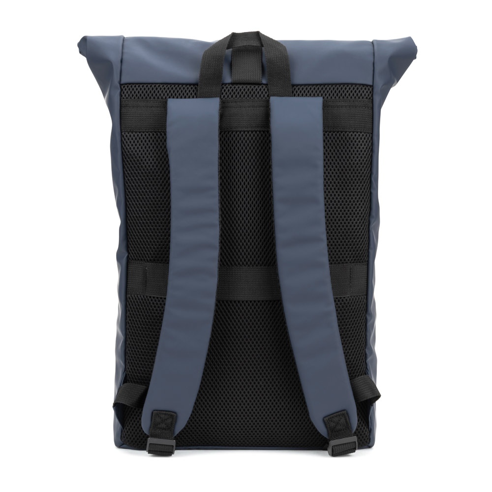 PORTLAND. Sac à dos à enroulement en PU avec poche pour ordinateur portable 16 pouces 9