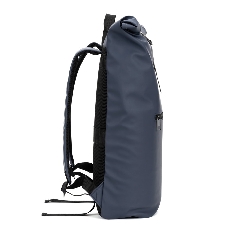 PORTLAND. Sac à dos à enroulement en PU avec poche pour ordinateur portable 16 pouces 10
