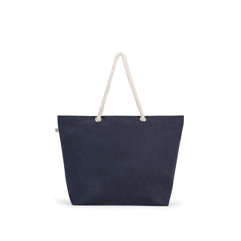 ATHENS. Sac de plage en coton recyclé (70 %) et polyester recyclé (30 %) (220 g/m²) 8