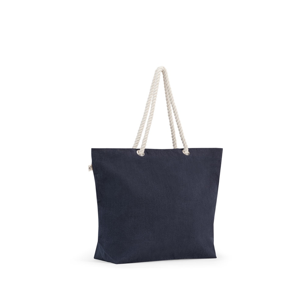 ATHENS. Sac de plage en coton recyclé (70 %) et polyester recyclé (30 %) (220 g/m²) 3