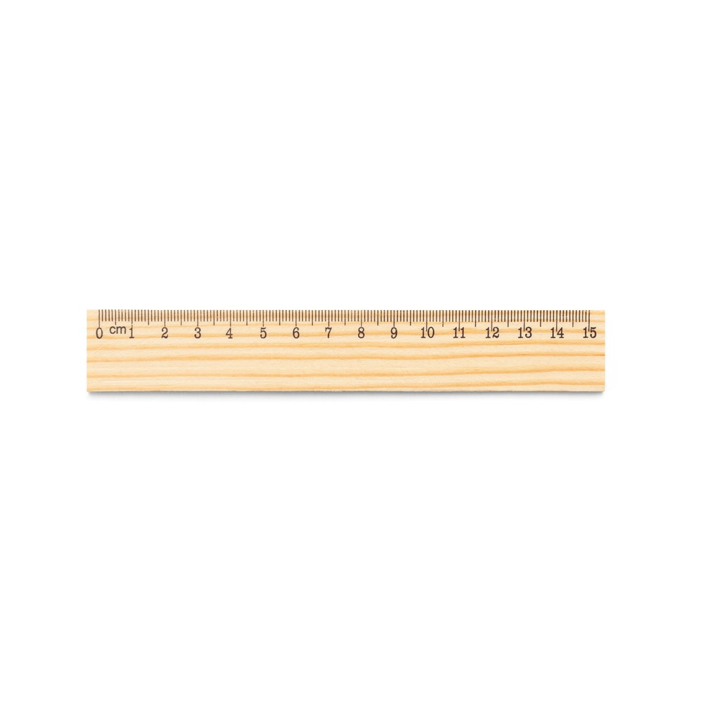 WESLEY 15. Règle en bois de pin avec échelle graduée de 15 cm 2