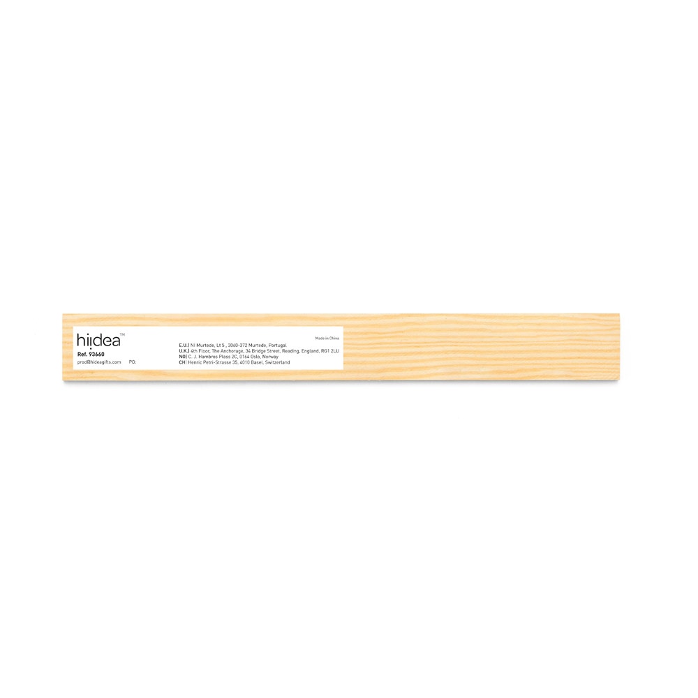 WESLEY 20. Règle en bois de pin avec échelle graduée de 20 cm 3