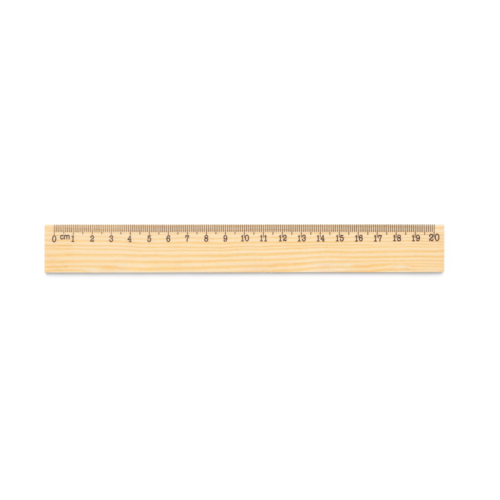 WESLEY 20. Règle en bois de pin avec échelle graduée de 20 cm 2