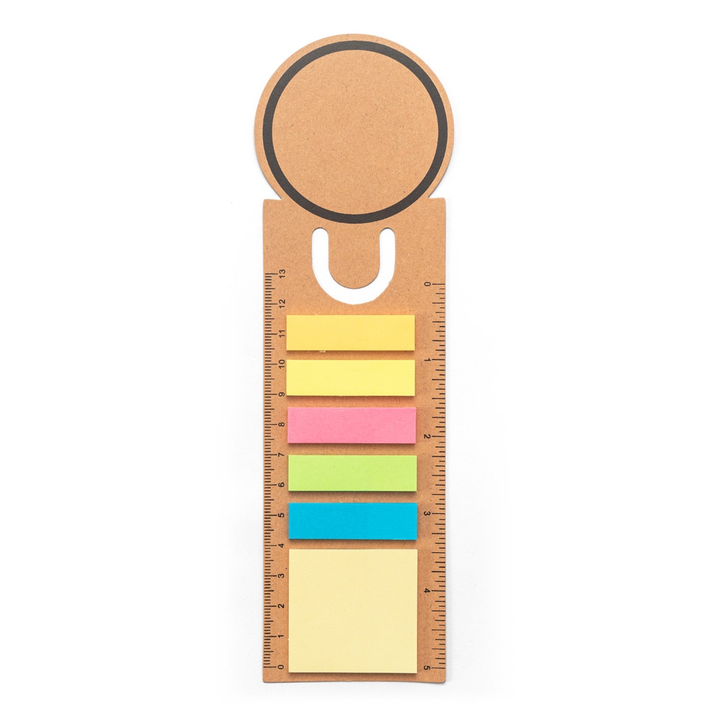 SAWYER. Set de bureau 3 en 1, fabriqué à partir de papier 100 % recyclé, avec un dessus rond et une impression noire tout autour 2
