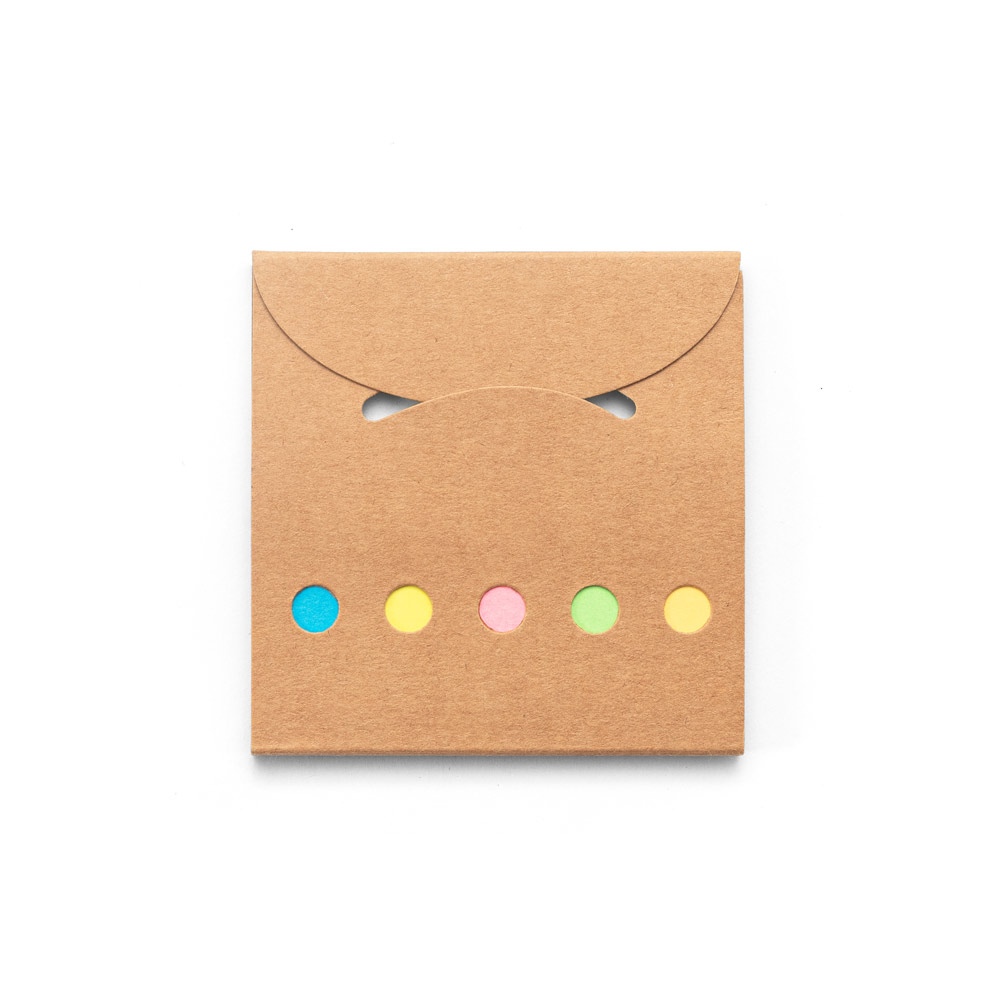 AINSLEY. Set de bureau 2 en 1, fabriqué à partir de papier 100 % recyclé, avec 6 blocs-notes autocollants 3