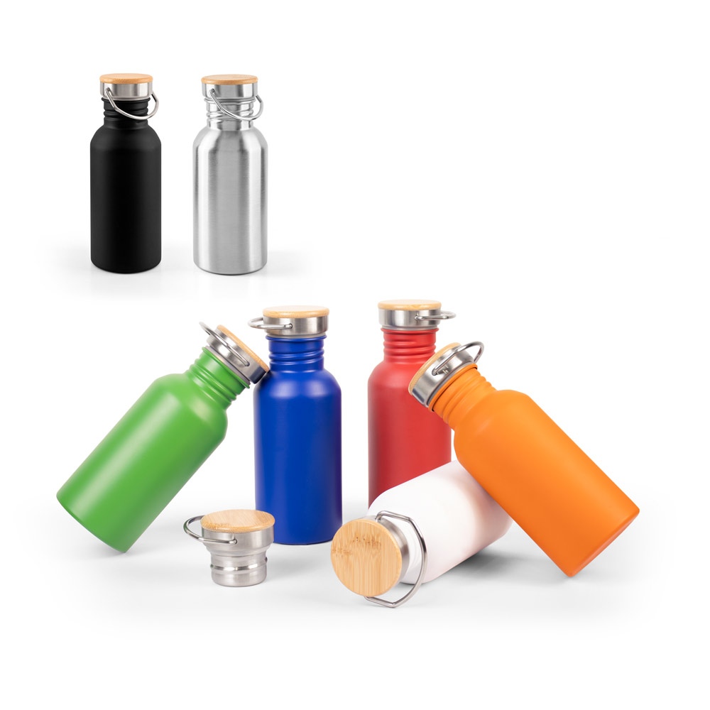 EWING. Bouteille en acier inoxydable à simple paroi (90 % recyclé)
