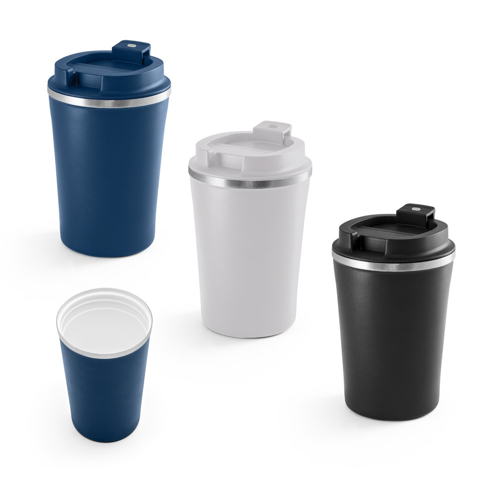 PHELPS CERAMIC. Gobelet de voyage en acier inoxydable avec intérieur en céramique 470 ml