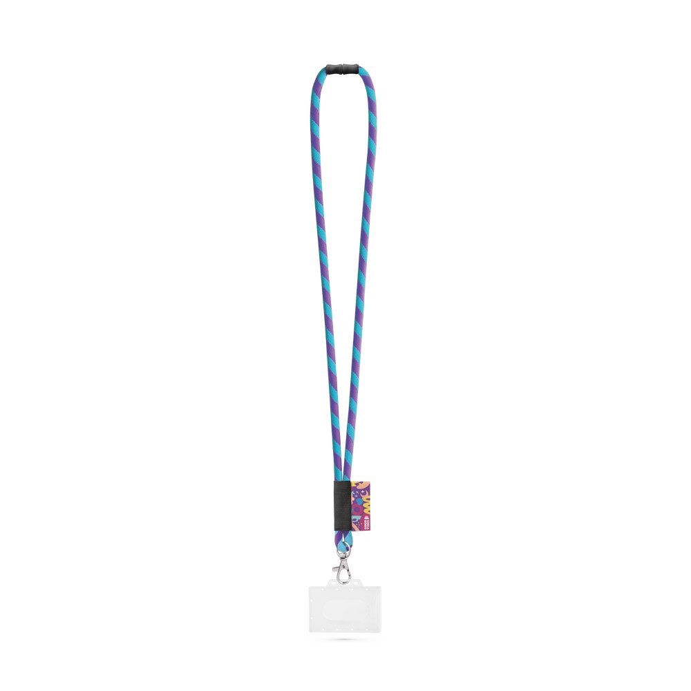 WATFORD. SET Lanyard TUBE Long (Ø 7 mm) avec mousqueton à déclenchement de 9 mm, fermoir de sécurité Ø 7 mm et porte-badge/carte rigide de 91 x 68 mm 20