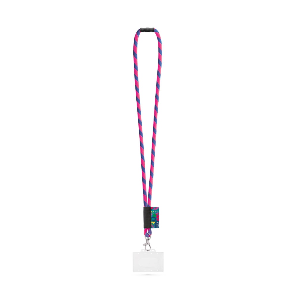 WATFORD. SET Lanyard TUBE Long (Ø 7 mm) avec mousqueton à déclenchement de 9 mm, fermoir de sécurité Ø 7 mm et porte-badge/carte rigide de 91 x 68 mm 17