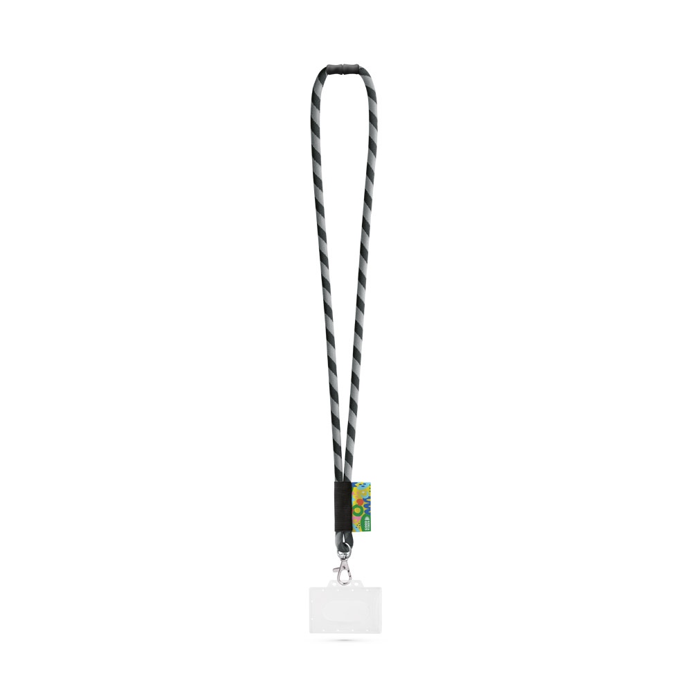 WATFORD. SET Lanyard TUBE Long (Ø 7 mm) avec mousqueton à déclenchement de 9 mm, fermoir de sécurité Ø 7 mm et porte-badge/carte rigide de 91 x 68 mm 8