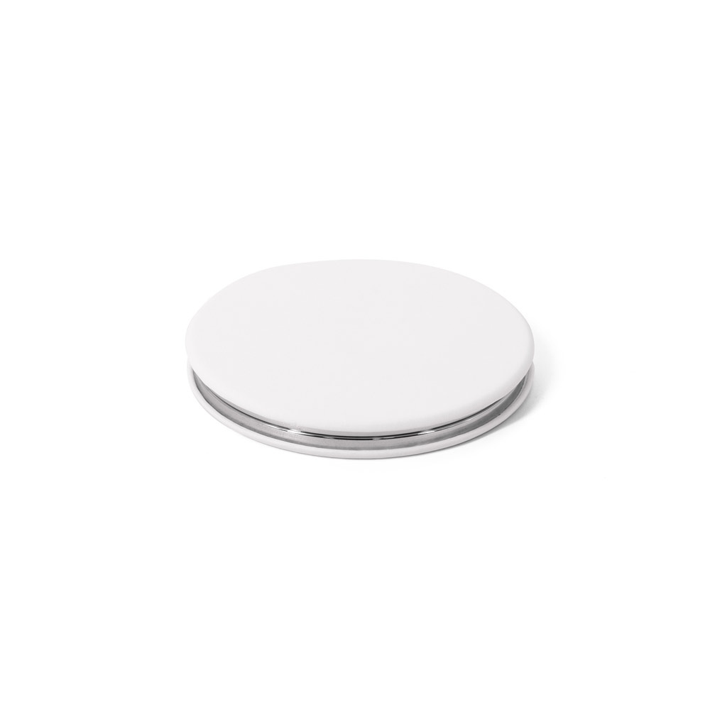 FREYA. Miroir rond double face avec extérieur en PU mat 3