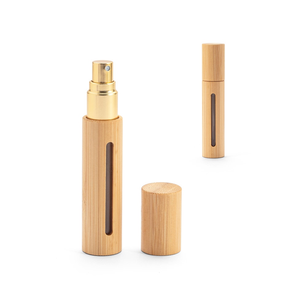 REESE. Atomiseur de parfum rechargeable avec boîtier en bambou naturel