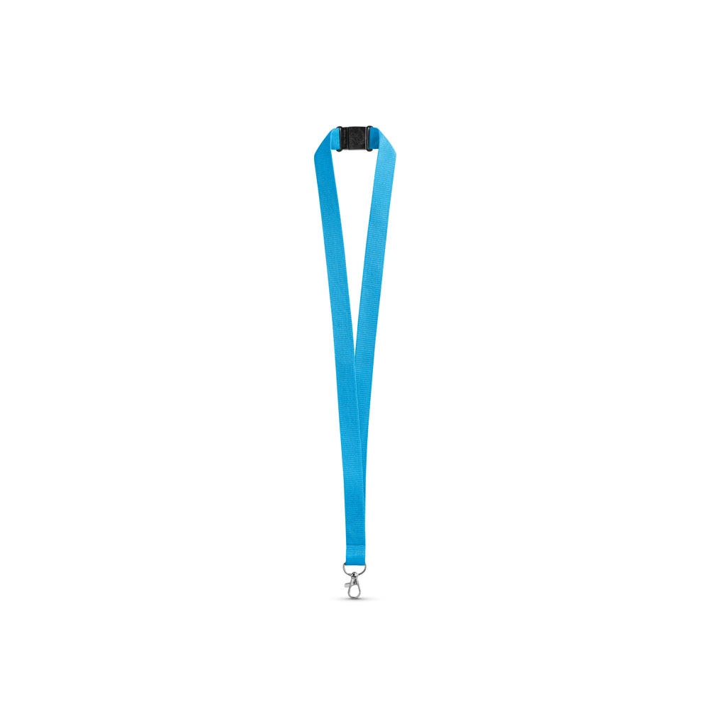 LEEDS. Lanyard en polyester avec fermoir de sécurité 10