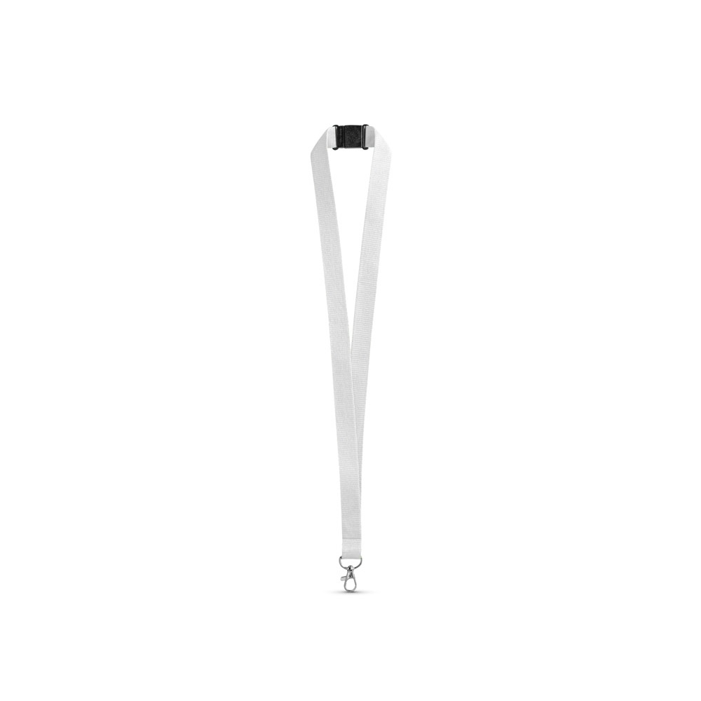 LEEDS. Lanyard en polyester avec fermoir de sécurité 5