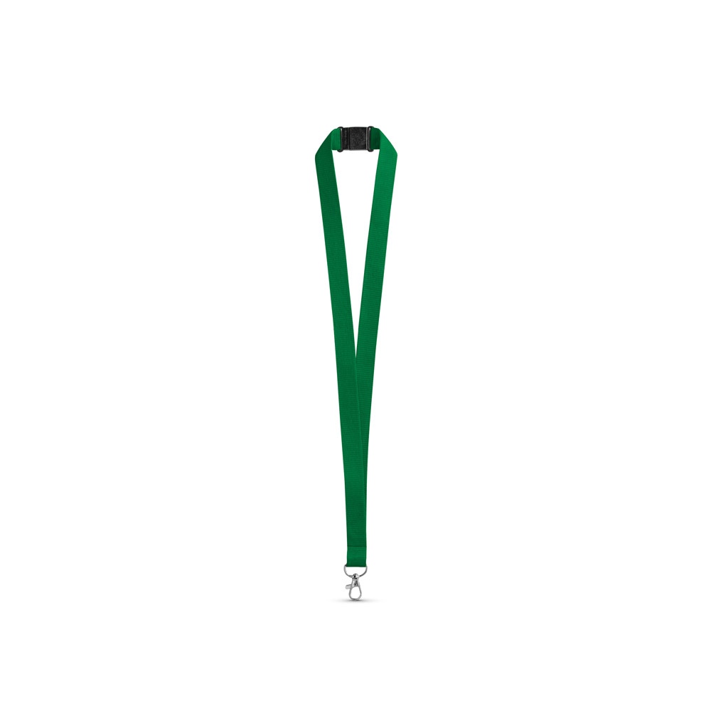 LEEDS. Lanyard en polyester avec fermoir de sécurité 7