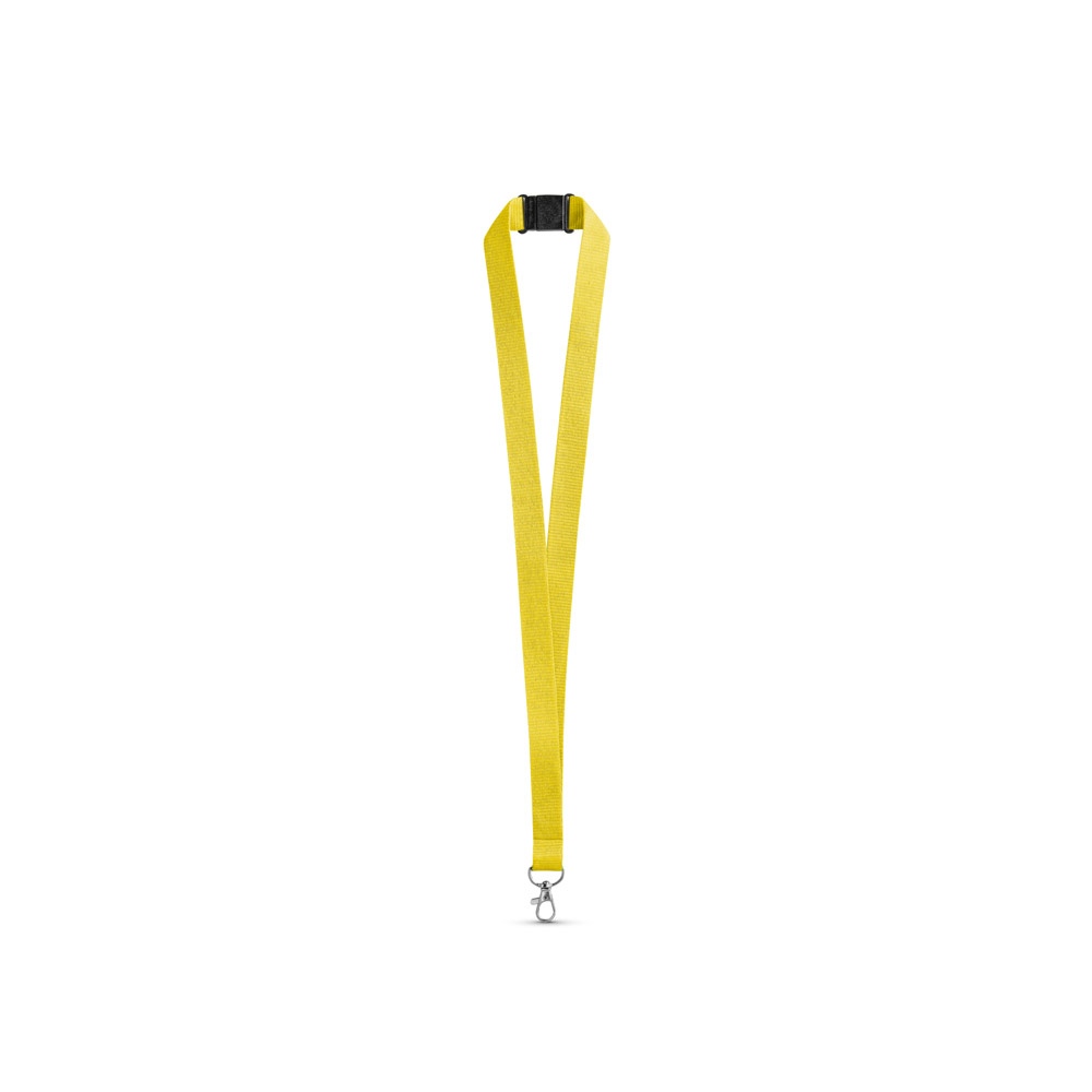LEEDS. Lanyard en polyester avec fermoir de sécurité 6