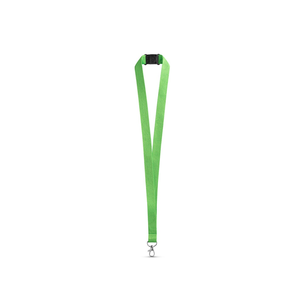 LEEDS. Lanyard en polyester avec fermoir de sécurité 9