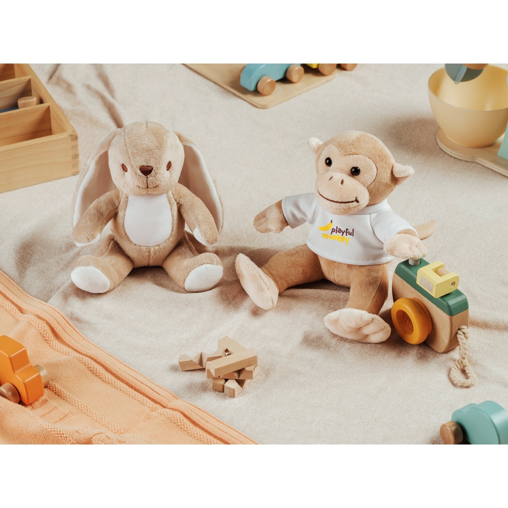 MONKY. Peluche en forme de singe avec t-shirt 4