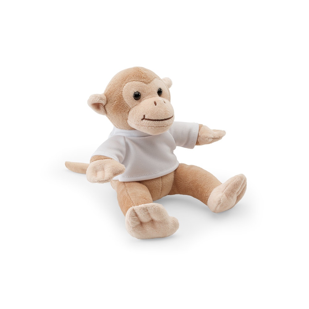 MONKY. Peluche en forme de singe avec t-shirt 2