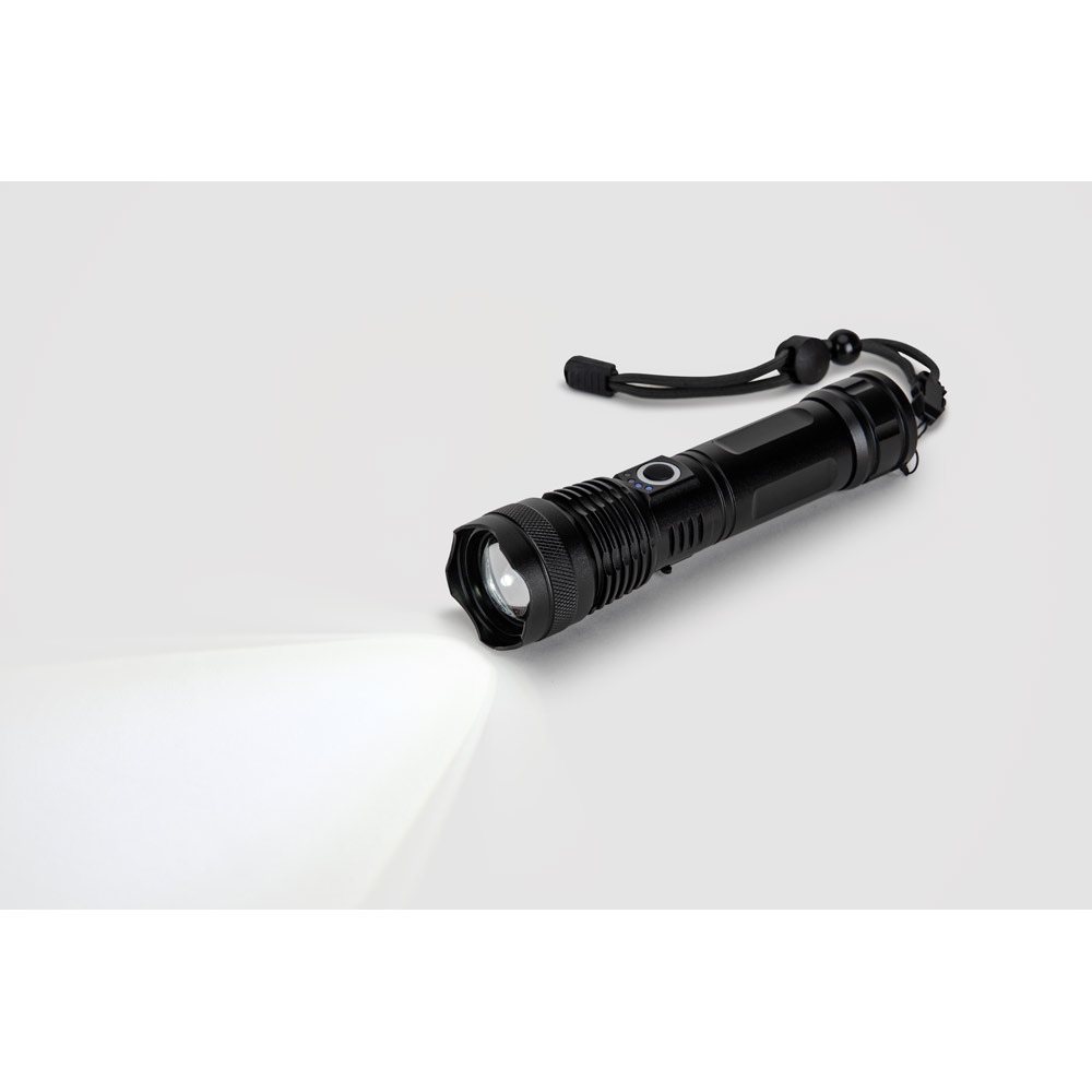 YVIAN. Lampe torche rechargeable de 10 W en aluminium (100% rAL) 7