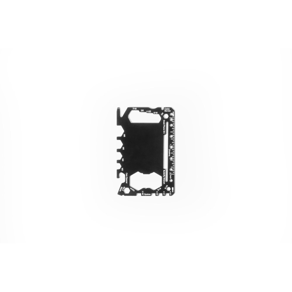 PEEBLES. Carte multifonction en acier inoxydable avec 20 fonctions 3