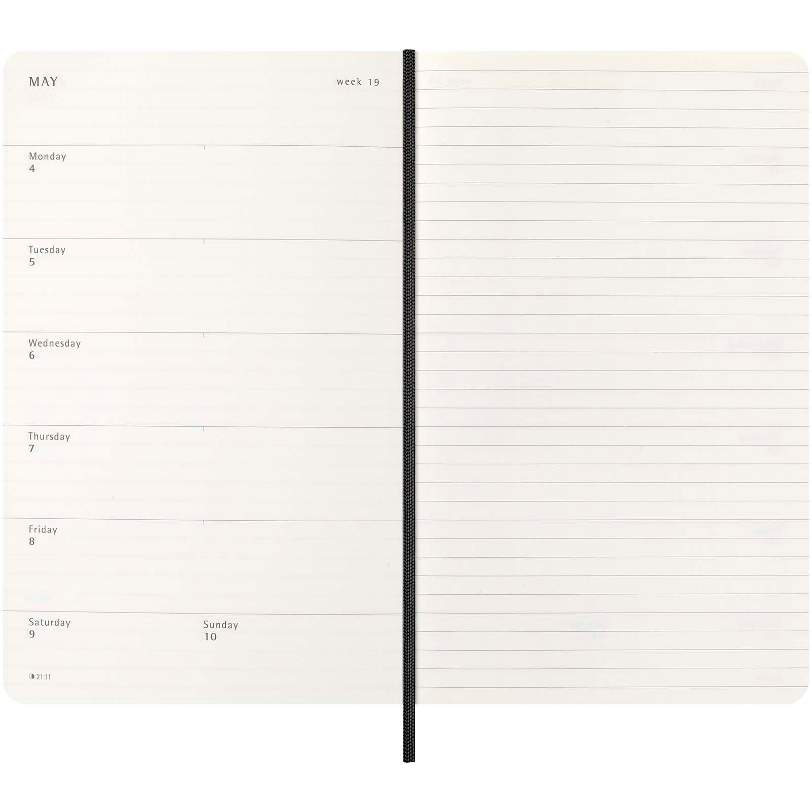Agenda L 12 mois Moleskine à couverture souple 8
