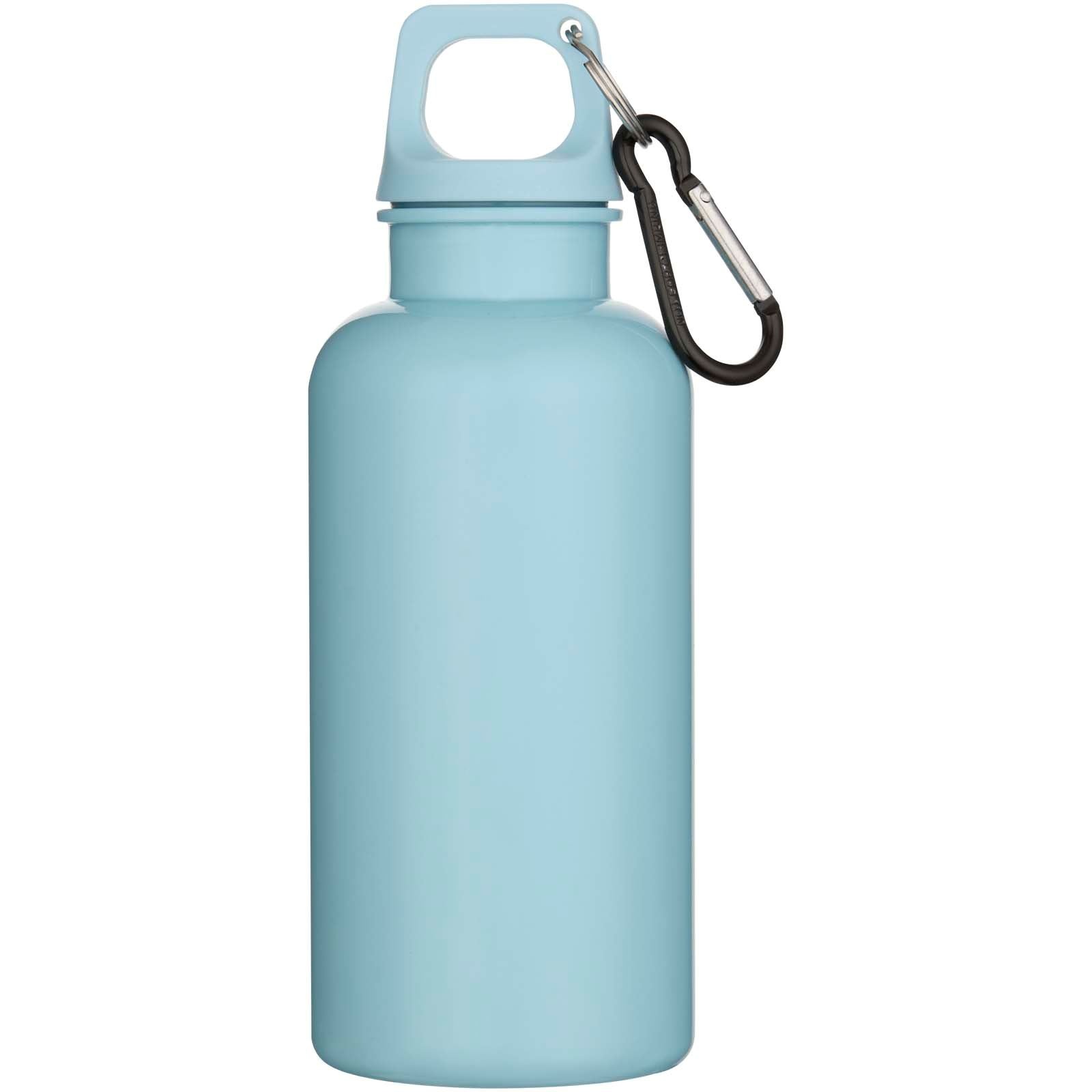 Bouteille d’eau Oregon de 400 ml en plastique recyclé uni certifié RCS avec mousqueton 15