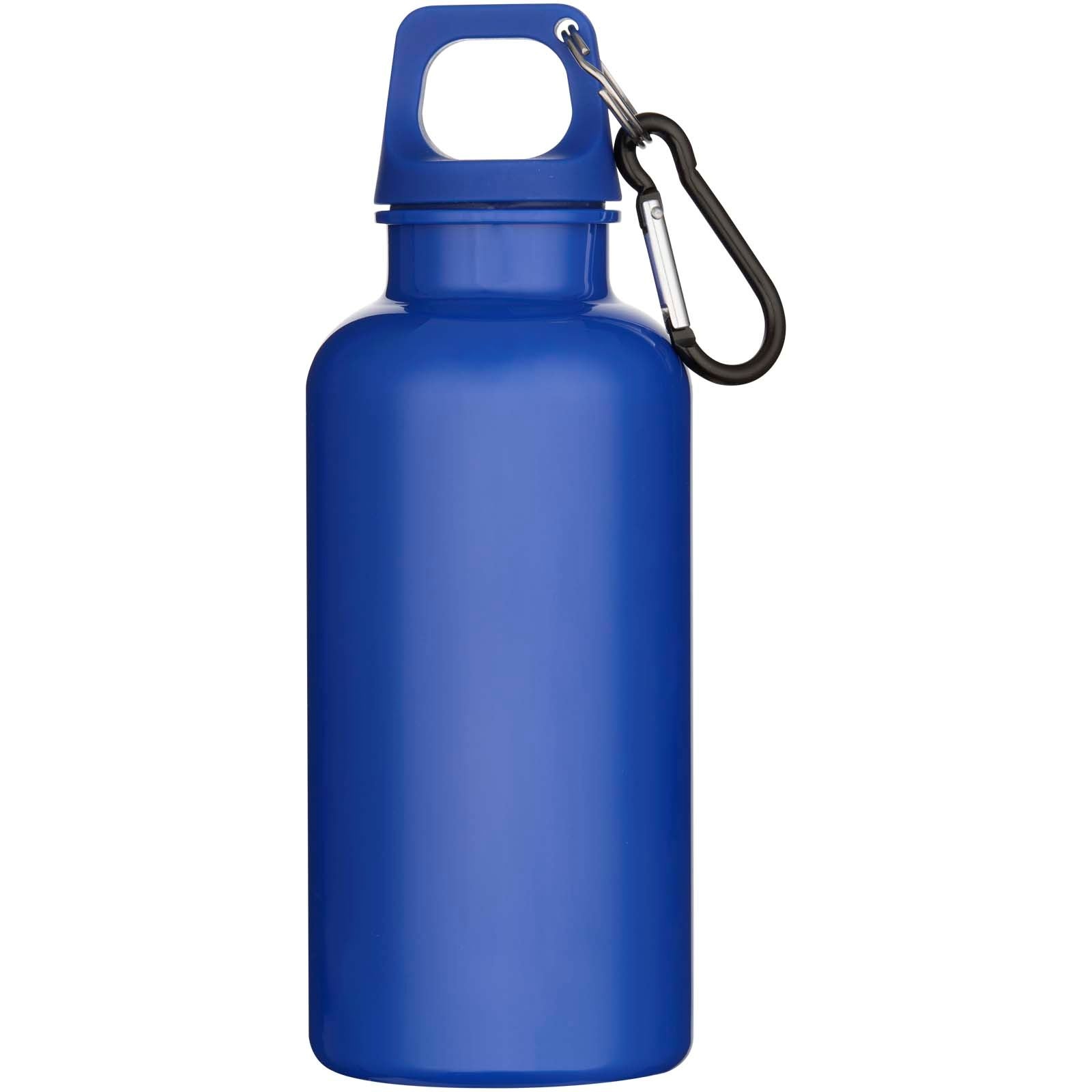 Bouteille d’eau Oregon de 400 ml en plastique recyclé uni certifié RCS avec mousqueton 16