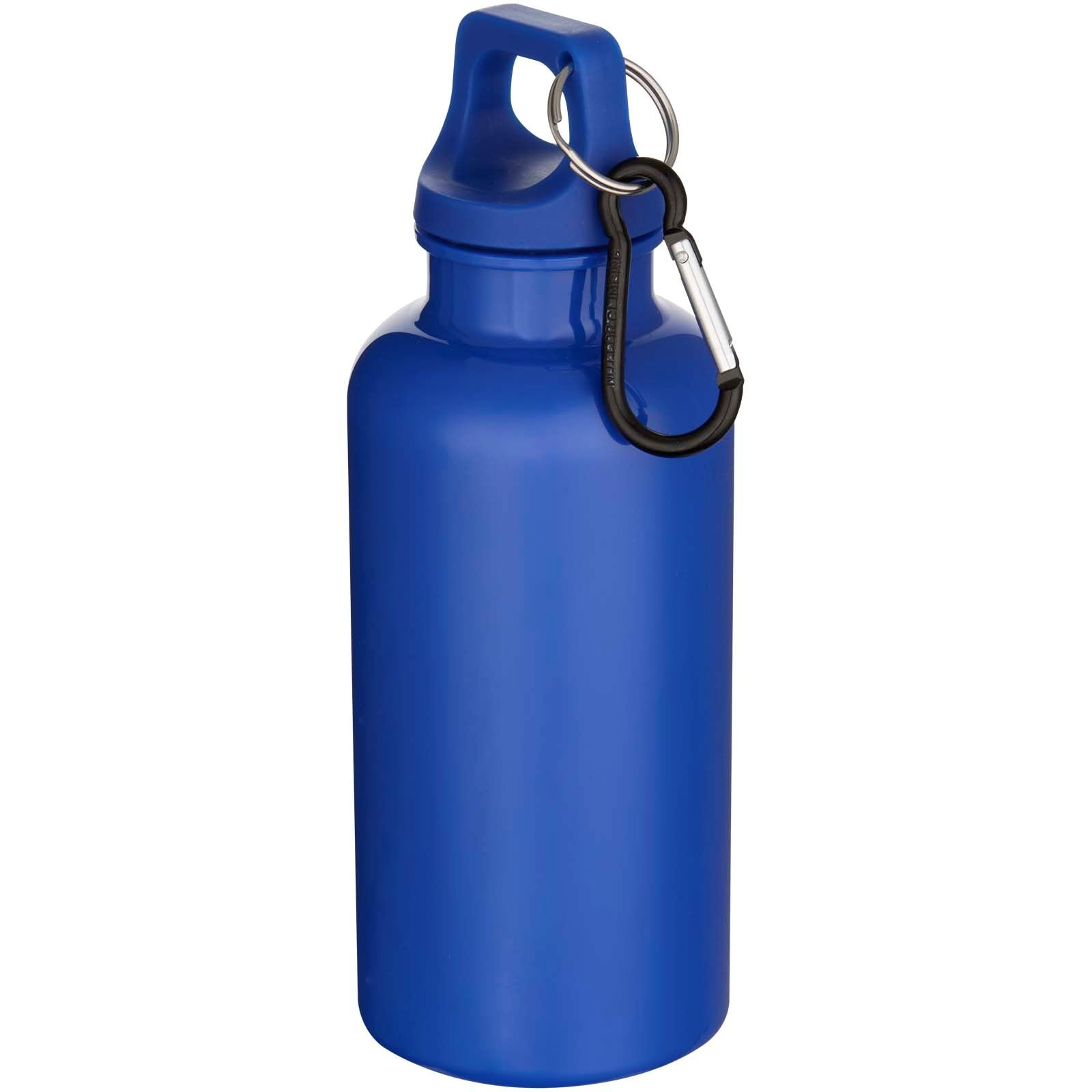 Bouteille d’eau Oregon de 400 ml en plastique recyclé uni certifié RCS avec mousqueton 5