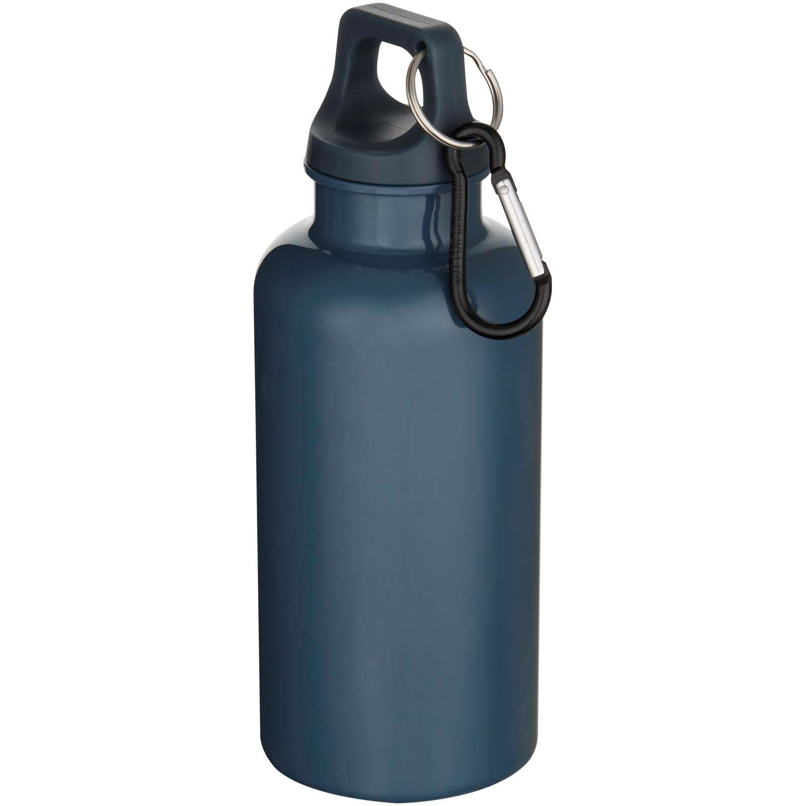 Bouteille d’eau Oregon de 400 ml en plastique recyclé uni certifié RCS avec mousqueton 8