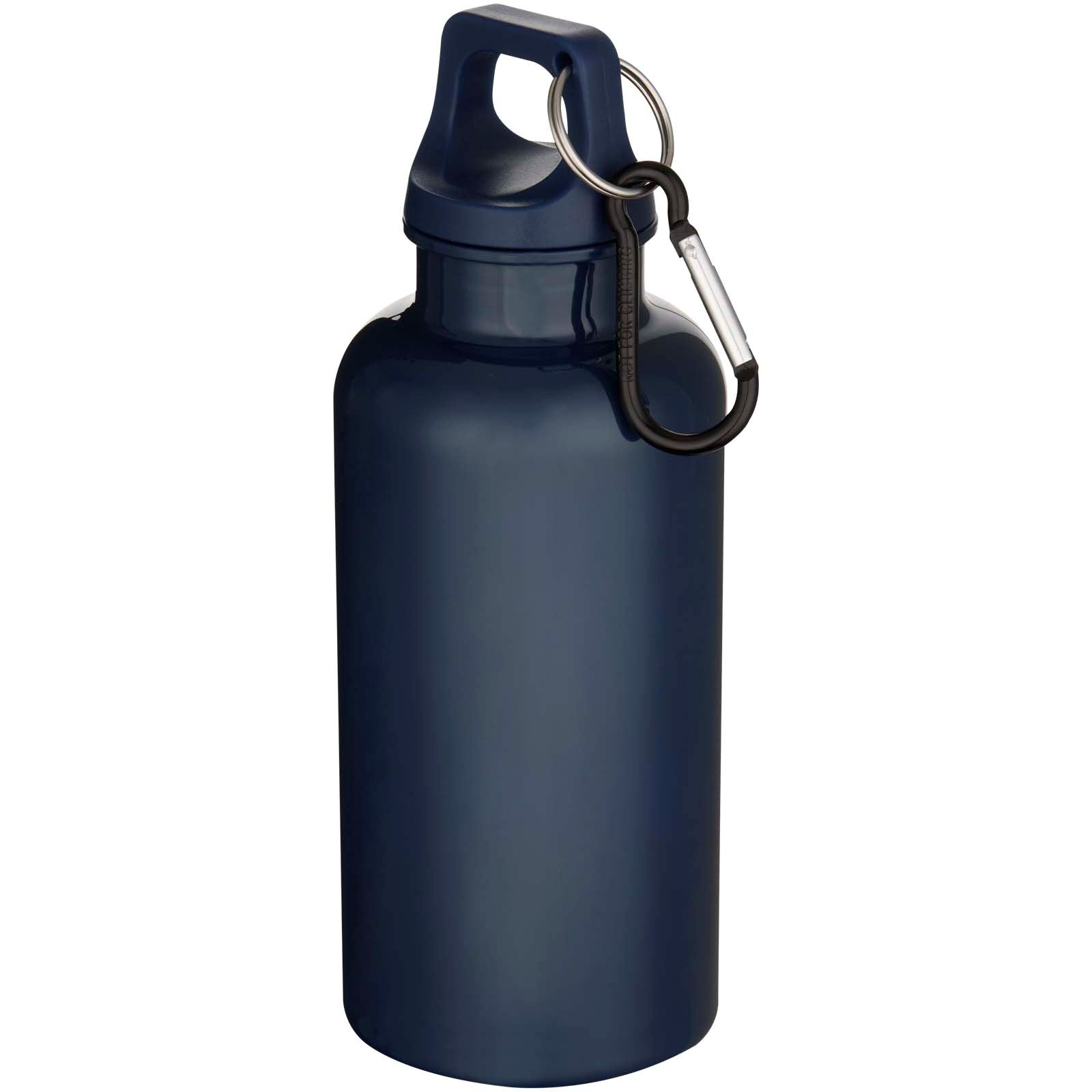 Bouteille d’eau Oregon de 400 ml en plastique recyclé uni certifié RCS avec mousqueton 10