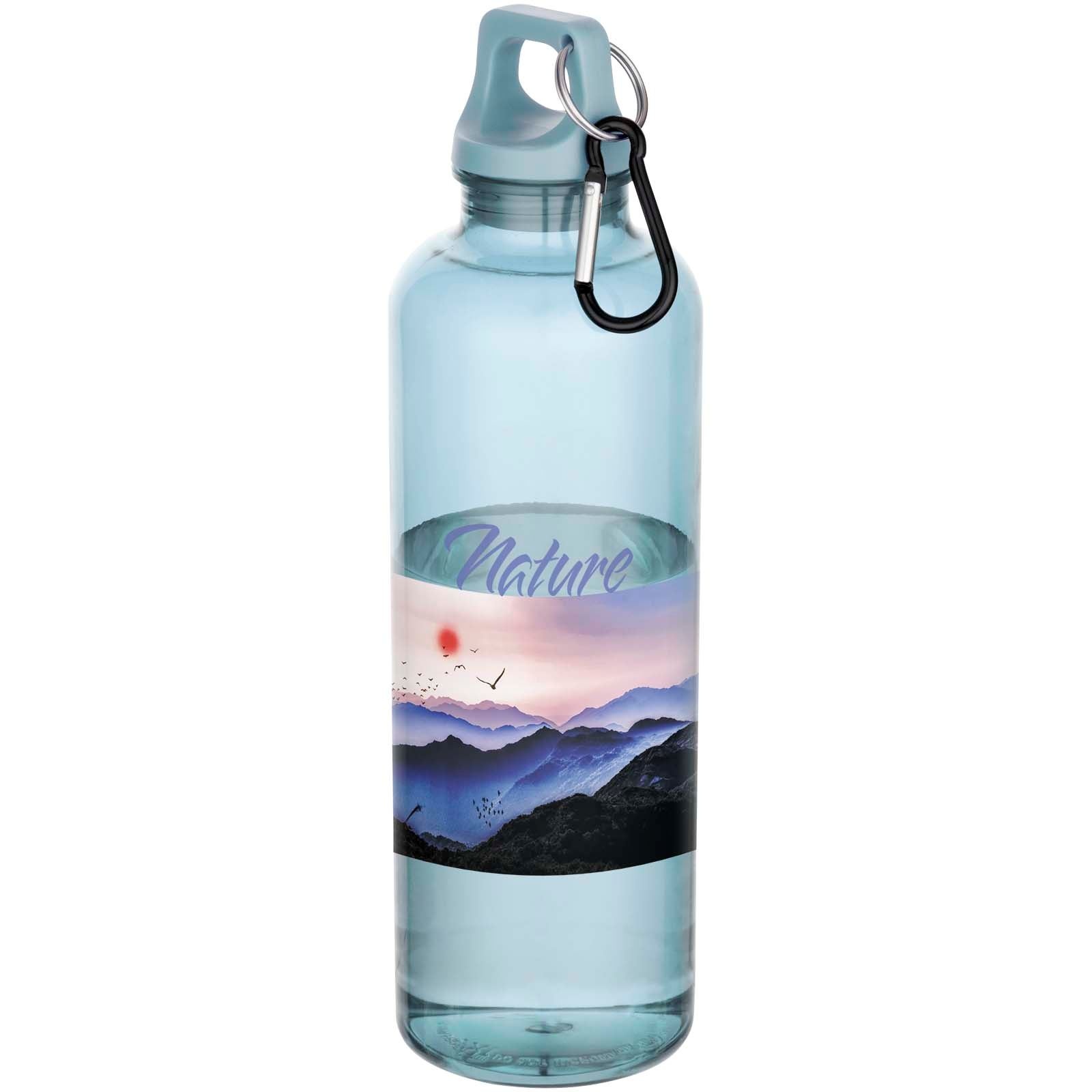 Bouteille d’eau Oregon de 750 ml en plastique recyclé certifié RCS avec mousqueton 21