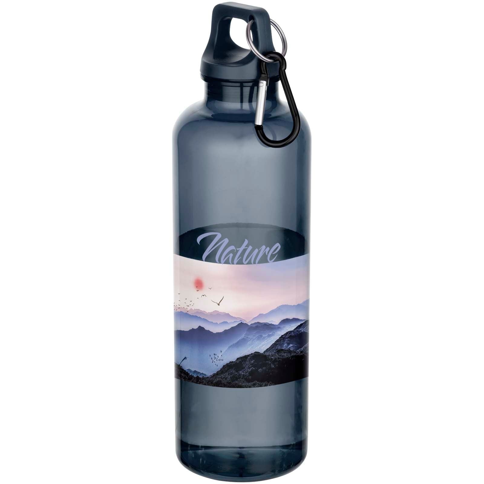 Bouteille d’eau Oregon de 750 ml en plastique recyclé certifié RCS avec mousqueton 17